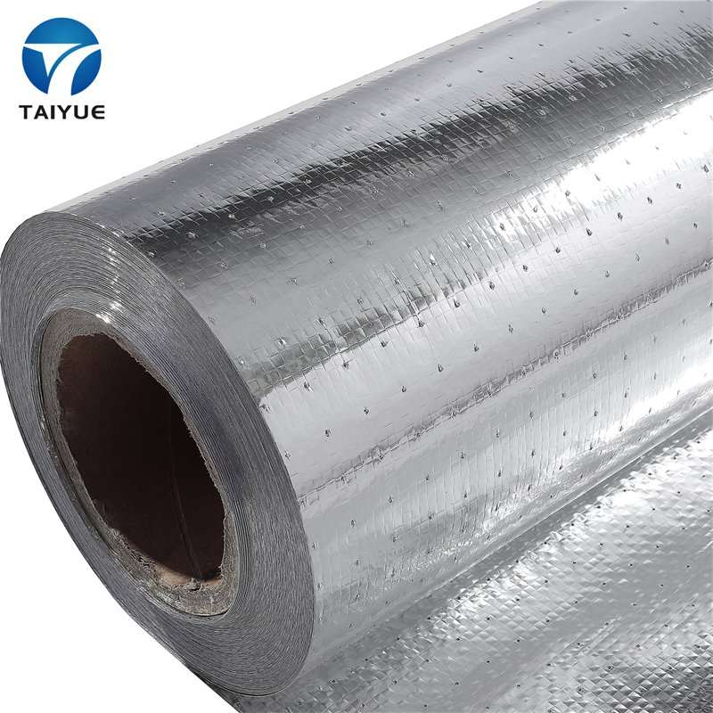 Double Sided Reflectiv Aluminium Foil Woven Fabric Radiant Barrier
