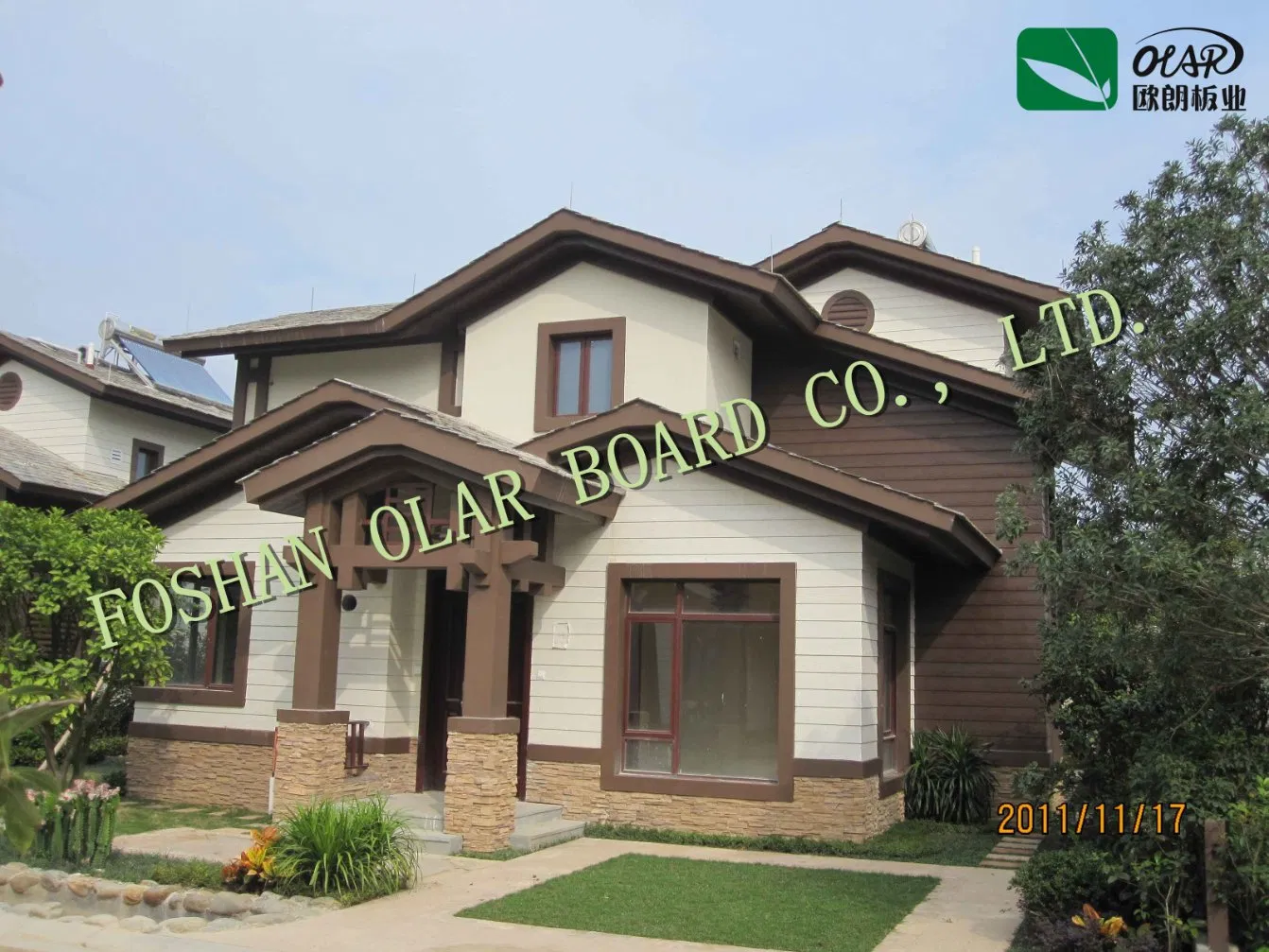 Fiber Cement Board (Siding) --CE Marking Wood Grain Panel