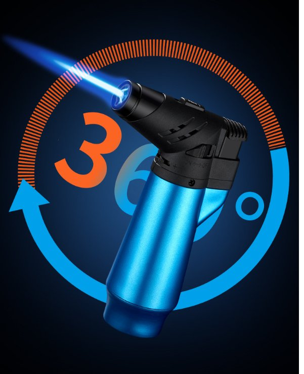 Windproof Lighter Double Flame Welding Igniter Inflatable Spray Gun Torch Cigar Lighter