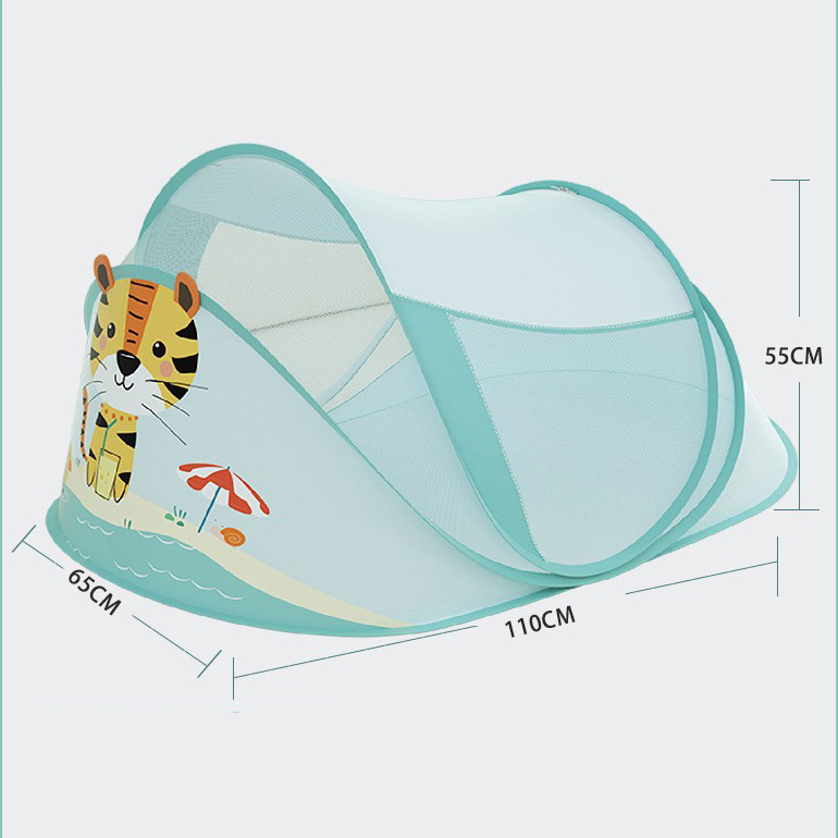 Factory Direct Full-Cover Baby Mosquito Net for Cot Breathable Insect Net Cute Animal Pattern