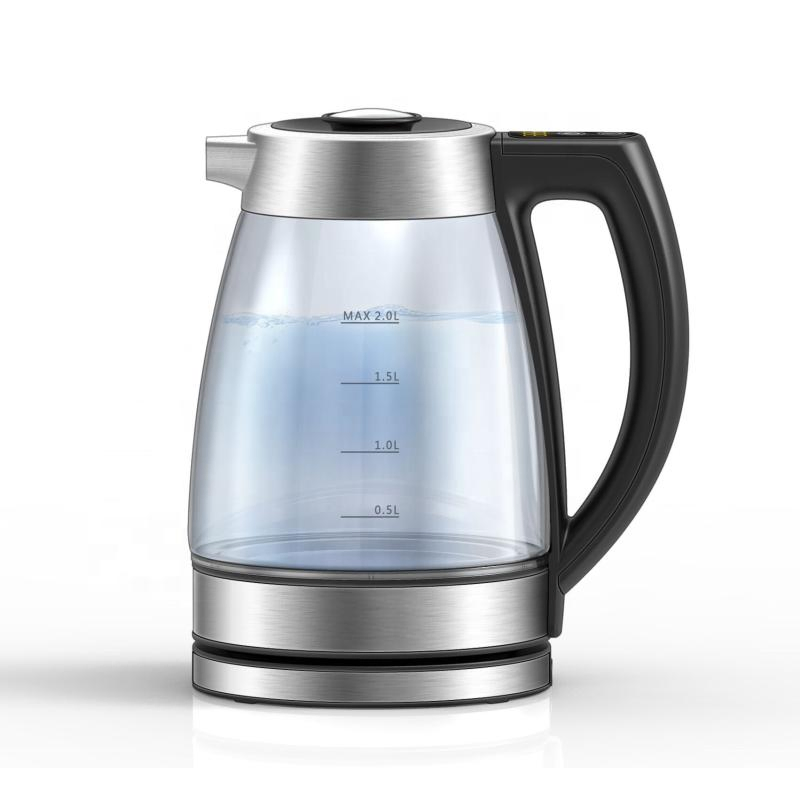 Электрический чайник стеклянный 2 л, термостойкий