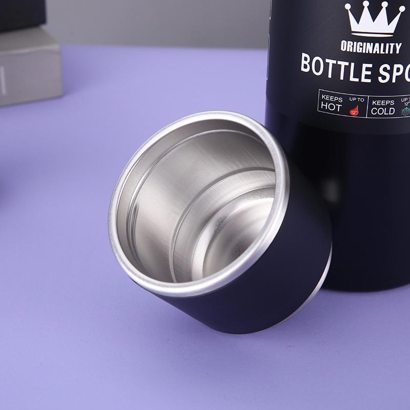 Eco Friendly Termo Flask Vacuum Water Bottle Double Layer Travel Cup Stainless Steel Thermos with All Steel Cap