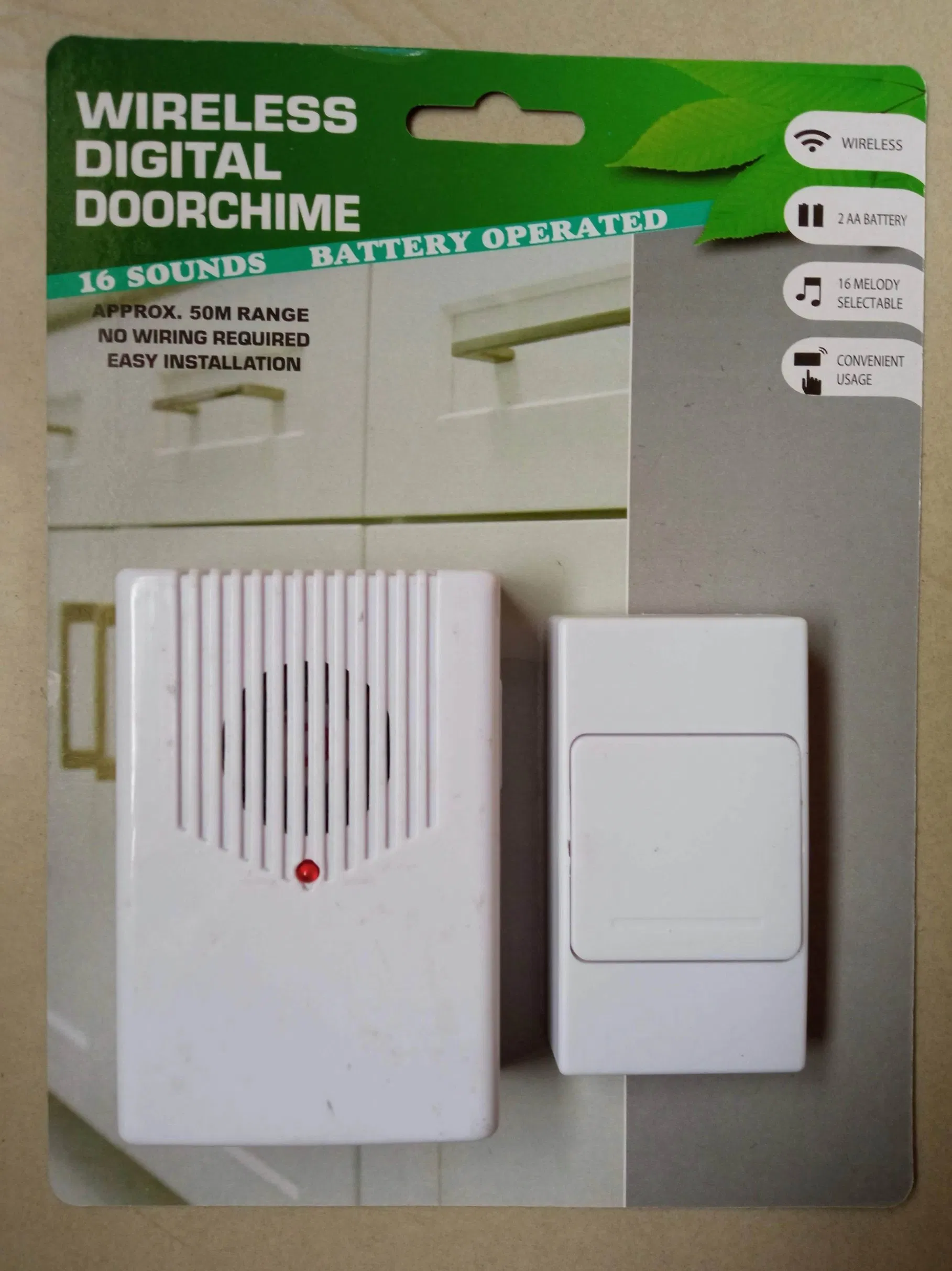 Best Selling Digital Wireless Remote Control Doorbell with Flashing Light