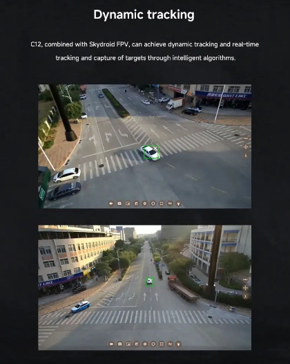 Skydroid C12 Camera 2K Three-Axis Stabilized Ai-Powered Skydriod C12 Drone Camera Lens for Smart Aerial Creativity