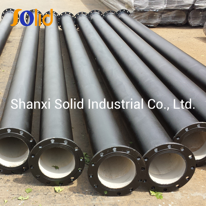 En545 Cement Lined Ductile Iron Flanged Pipe for Water Supply Pipeline