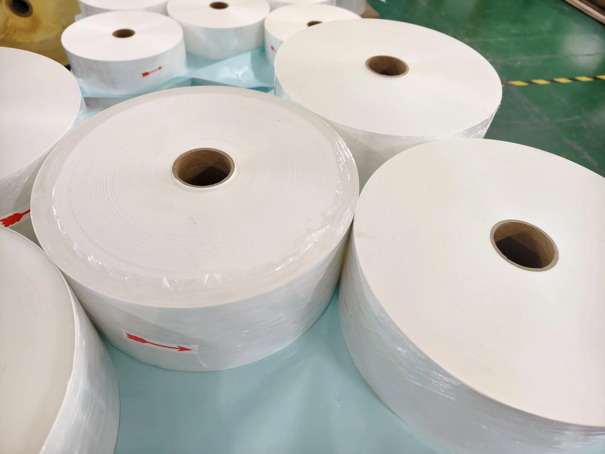 Waterproof Self-Adhesive Direct Thermal Vinyl PP Film Material