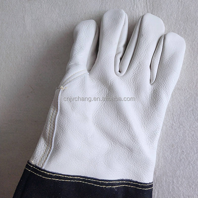 Baking Oven Durable Cowhide Heat Resistant Leather Mitts BBQ Gloves Outdoor Work Mittens