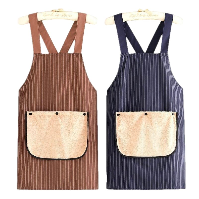 Premium Waterproof Polyester Kitchen Apron for Easy Cleaning