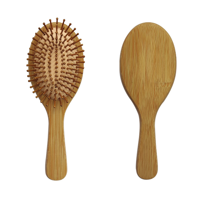 Eco Friendly Reusable Bamboo Scalp Massage Comb Promotion Custom Natural Wood Hair Brush Comb