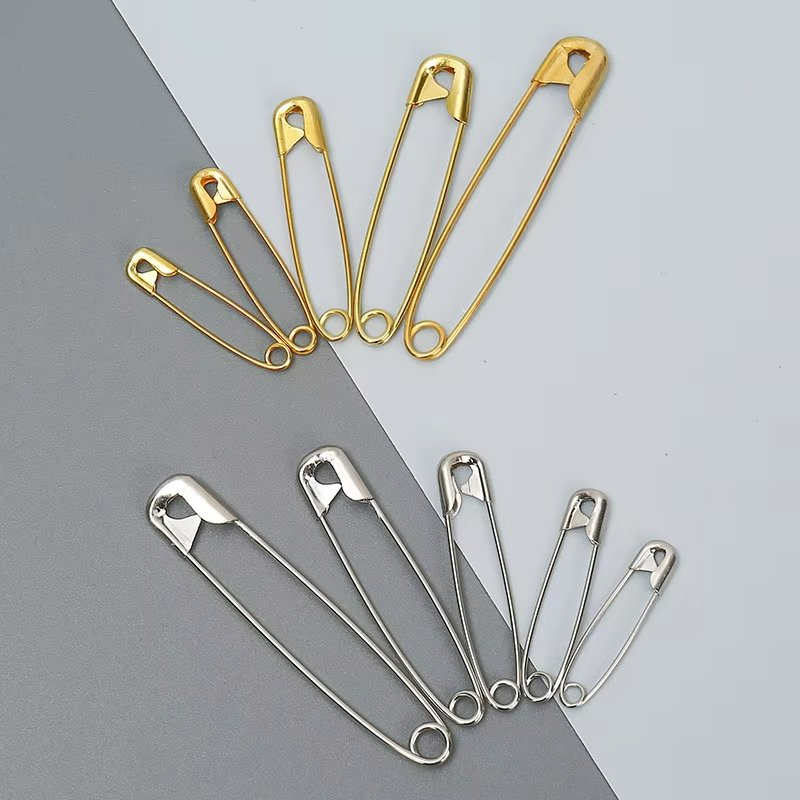 Premium 320PCS Mixed Size Metal Safety Pins in Gold and Silver