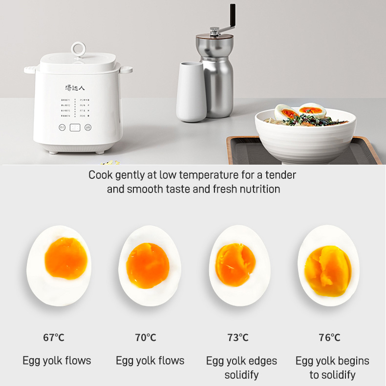 Efficient 3-in-1 Compact Ceramic Egg Cooker for Quick and Easy Meal Prep