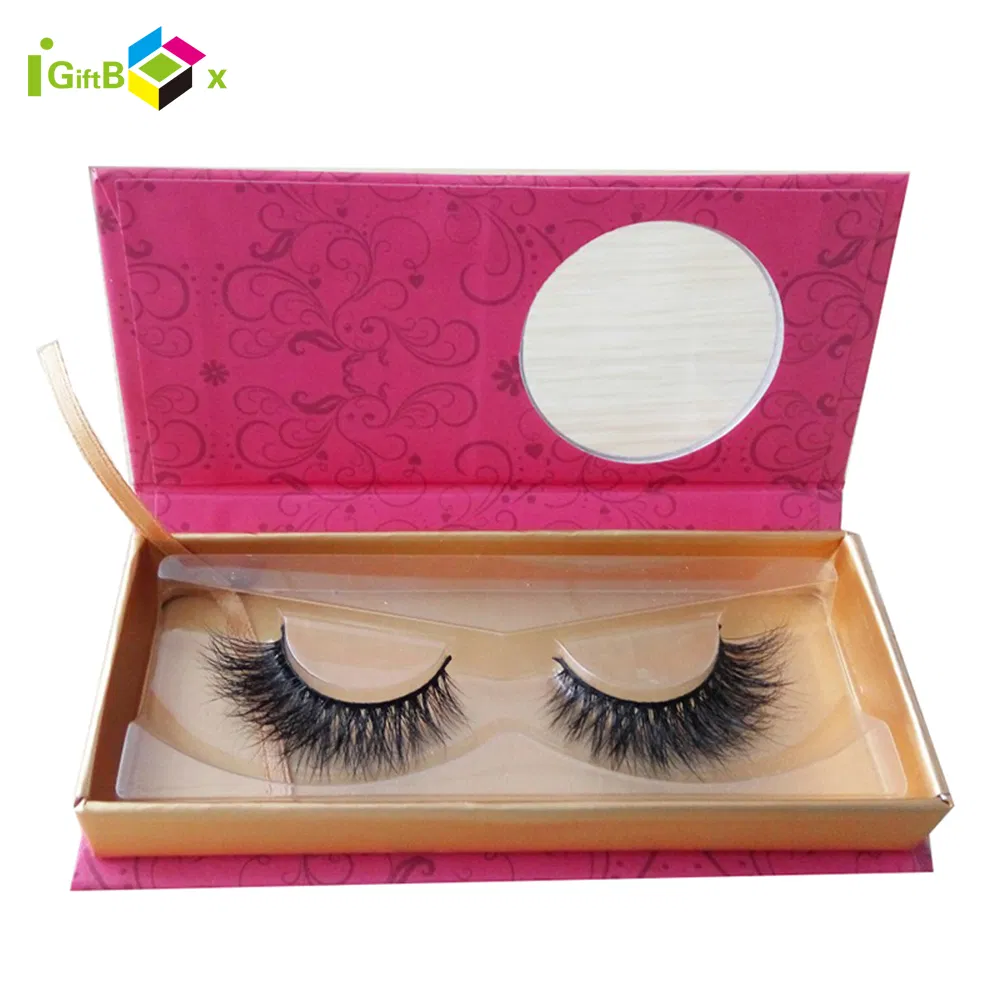 Stylish Empty Cardboard Eye Mask Packaging with PVC Window