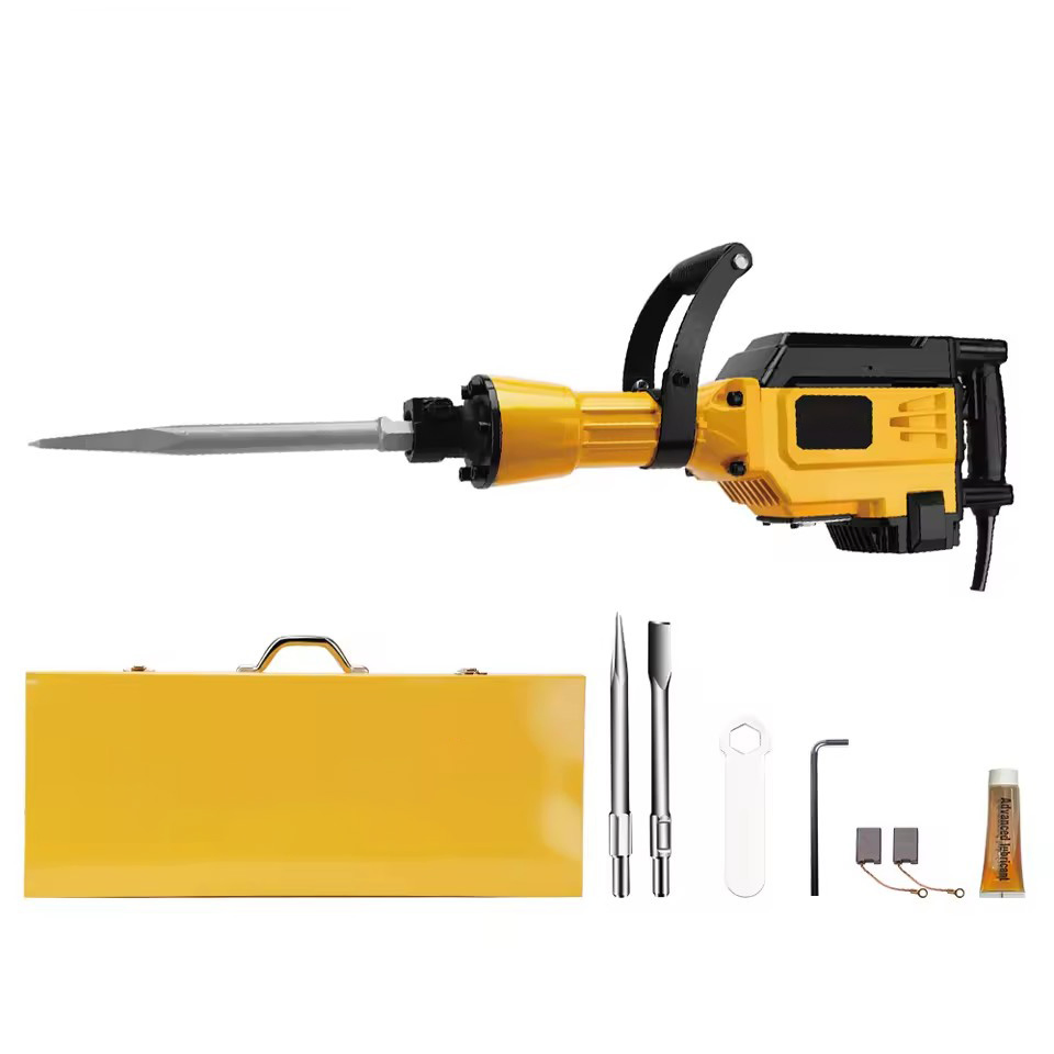 Отбойный молоток промышленный 3500W с рукояткой и зубилами