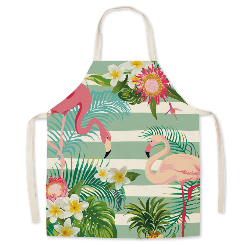 Adversting Customizable Trademark Apron Garden Clean Use Polyester Cotton Custom Logo Waiter Garden Apron