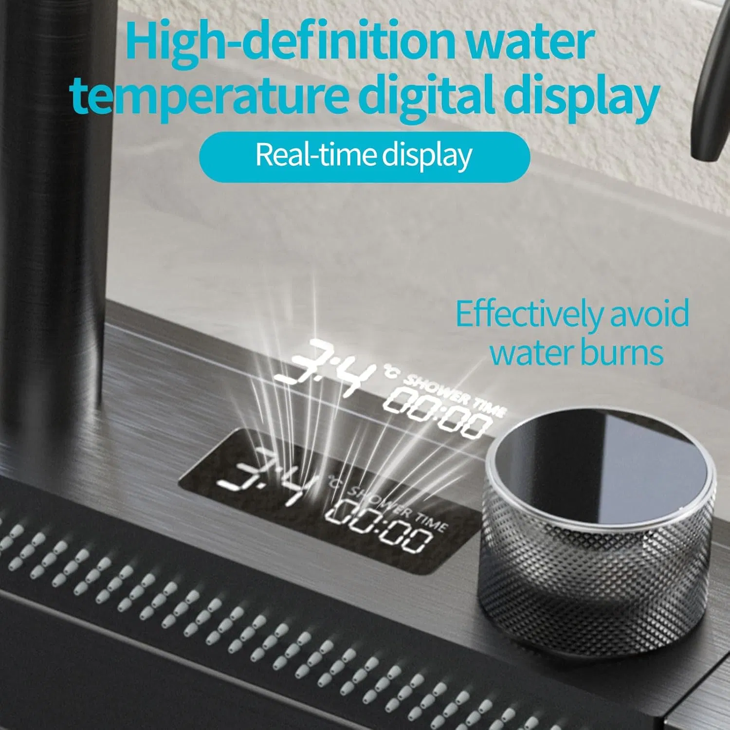 Shark Waterfall Two Button Dual Function Faucet Stainless Steel Handmade Kitchen Sink
