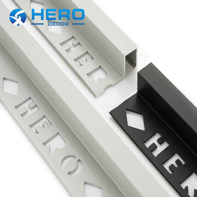 Wholesale Aluminum Decorate Strip Adhesive Install Hero Metal Making Machine Extrusion Multi-Layer Cone Diamond Marble Opening Wall Edge Square Shape Tile Trim