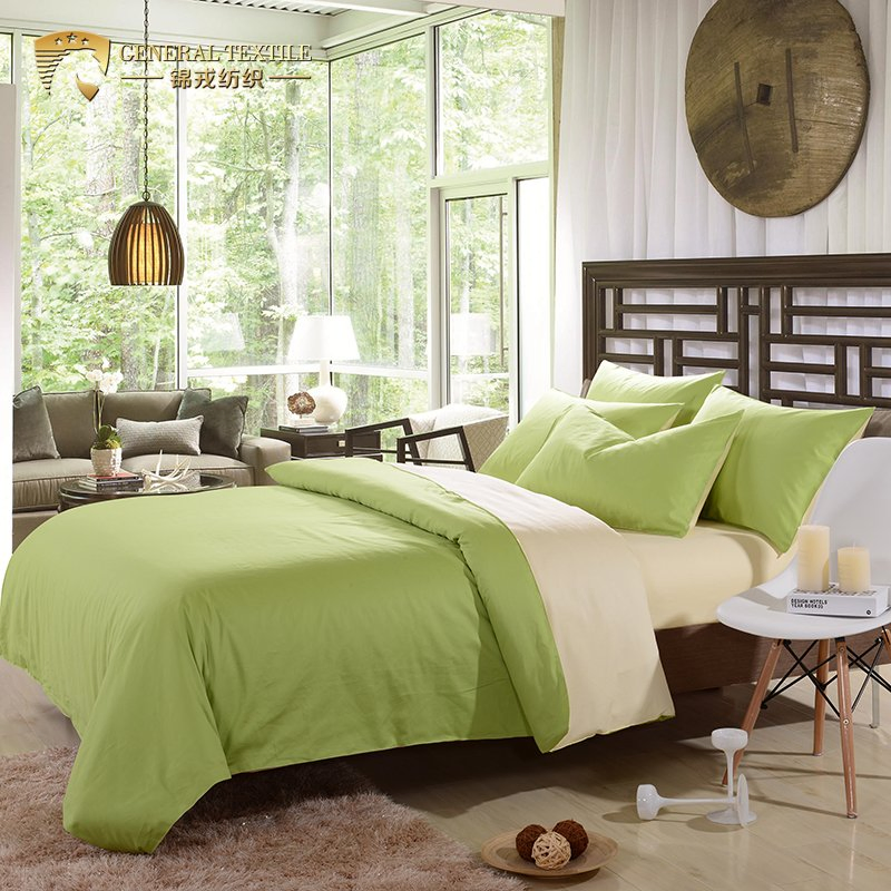 White Hotel 300t Classic Satin Dyed 100% Cotton Bedding Set (JRD179)