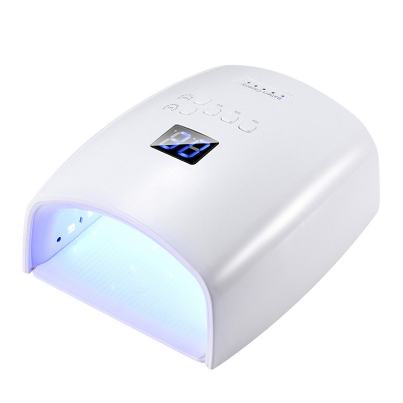 Nail Art Rechargeable Lamp 7800mAh Rechargeable Battery 48W Nail Dryer Nail Art UV LED Nail Art Professional Nail Polish Curing Gel LED Nail Art Lamp