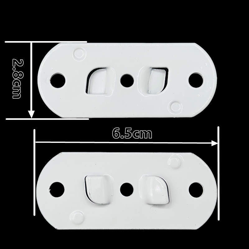 10PCS Metal Installation Code Accessories for Pleated Curtains; Side and Top Mounting Code Brackets for Roller Blinds