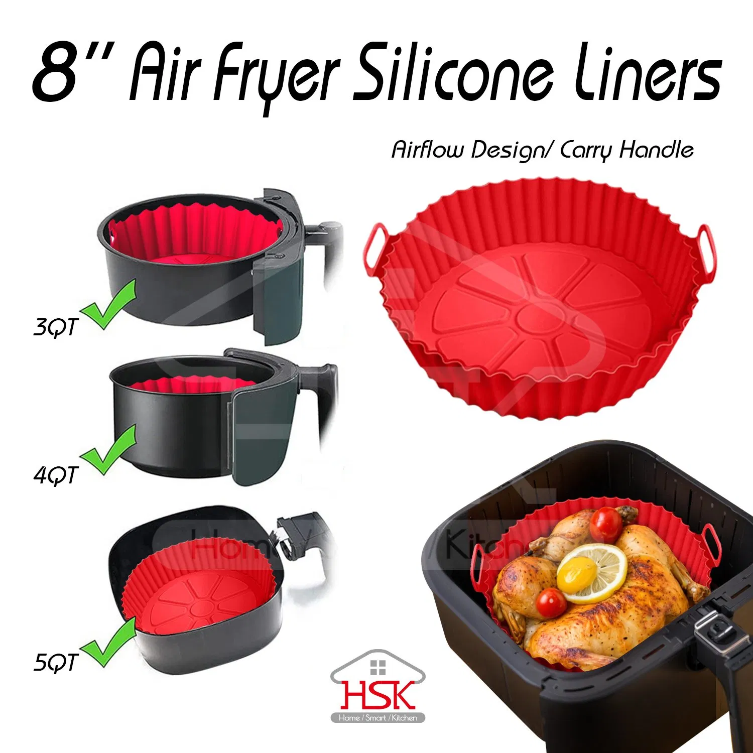 Silicone Air Fryer Liners