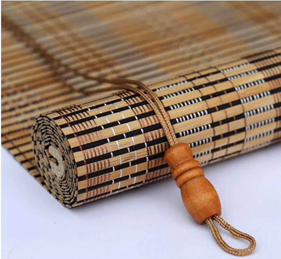 Various Natural Curtains and Blinds in Bamboo