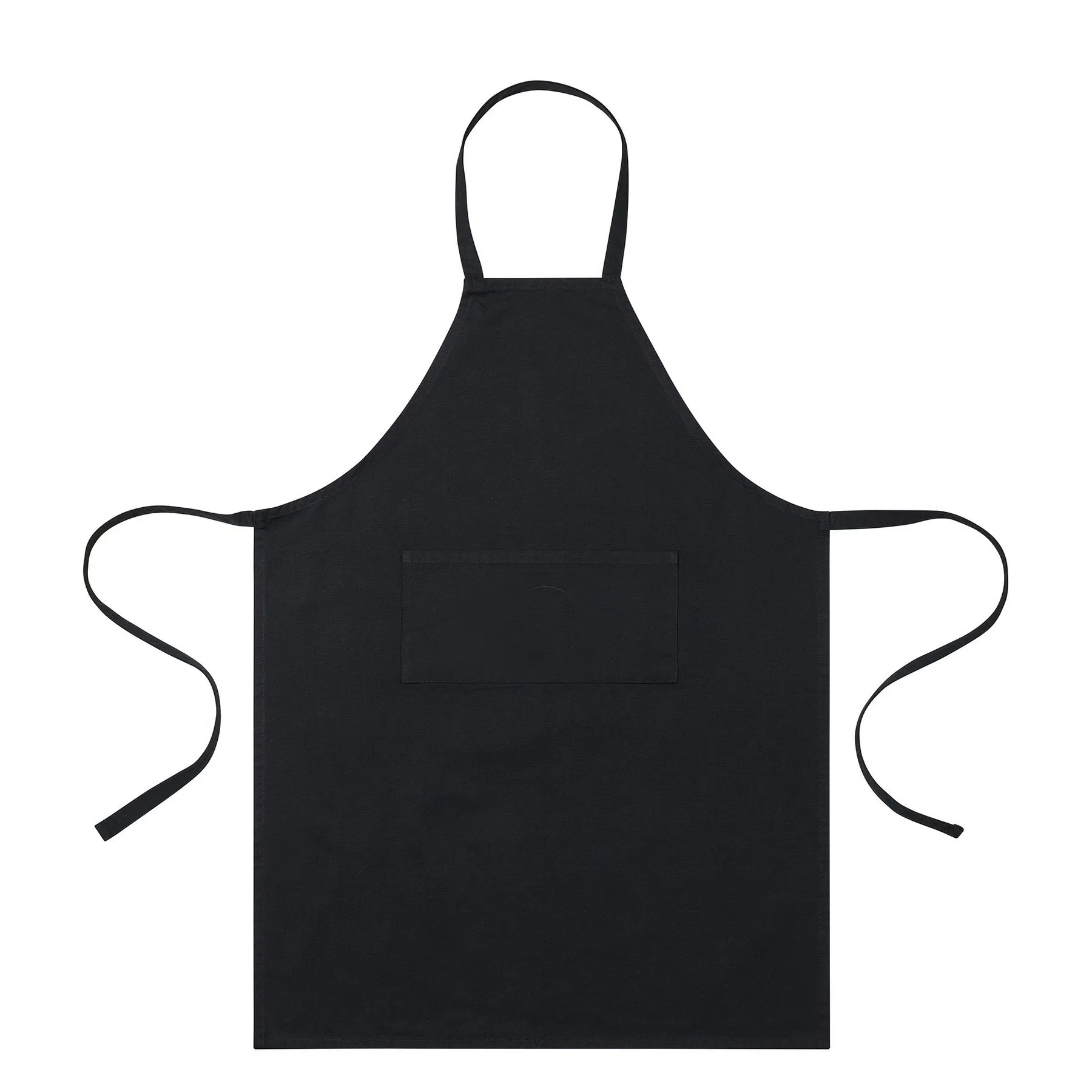 Custom Personalized Logo Print Cotton Home Aprons with Pockets Kitchen Cooking Linen Cotton Apron for Women Men