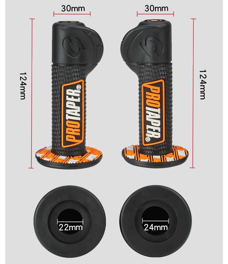 Внедорожные мотоциклетные грипсы 3D с крупным узором