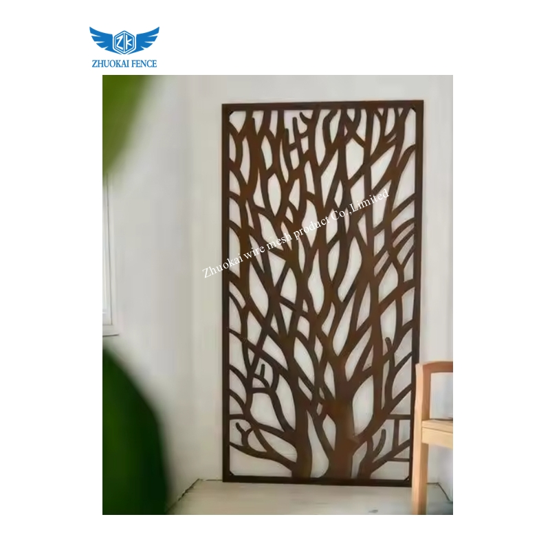Hot Sale Indoor Decoration Removable Laser Cut Aluminum Alloy Landscape Partition Screen