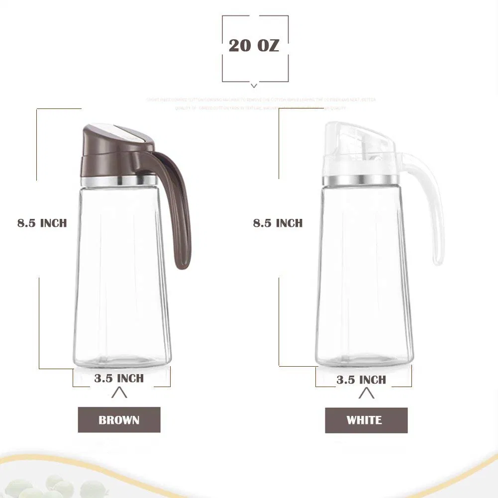 Auto Flip Olive Oil Dispenser Bottle Leakproof Condiment Container with Automatic Cap and Stopper