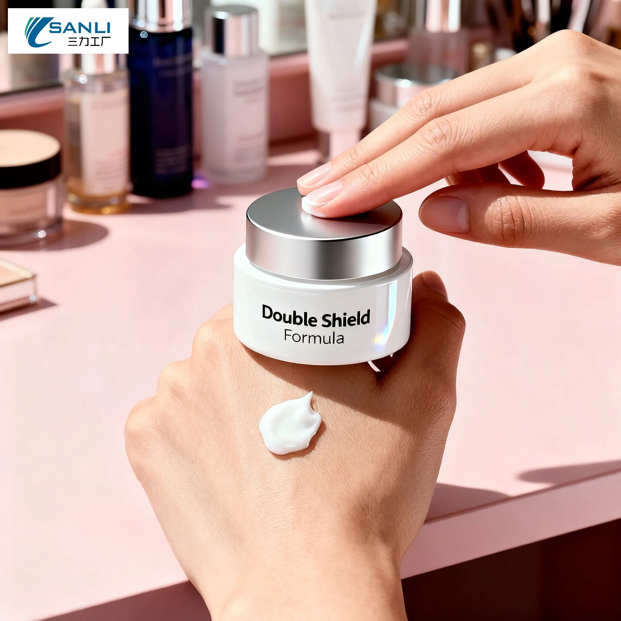 Daily Hydrating and Anti-Pollution Face Cream with Tetrahydro Methyl Pyrimidine Carboxylic Acid and Moisturizing Oils for Environmental Defense