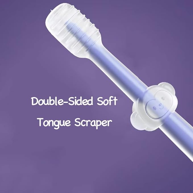 0-18 Months Silicone Toothbrush Set, Infant Newborn Baby Teeth Brush