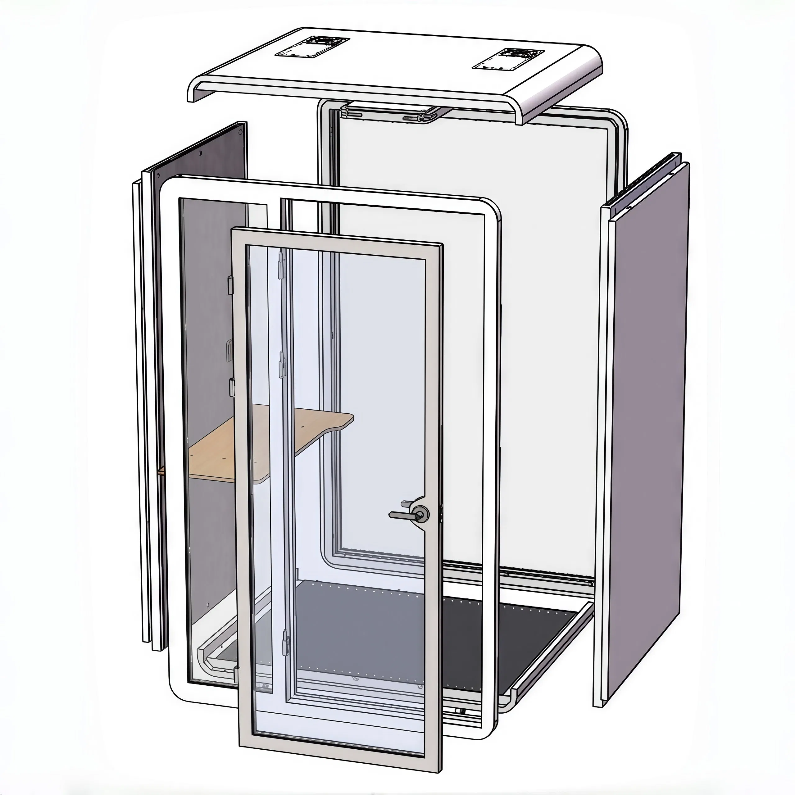 Customizable Silence Booth for Home or Office Hospital Mall School Indoor Use Soundproof Booth