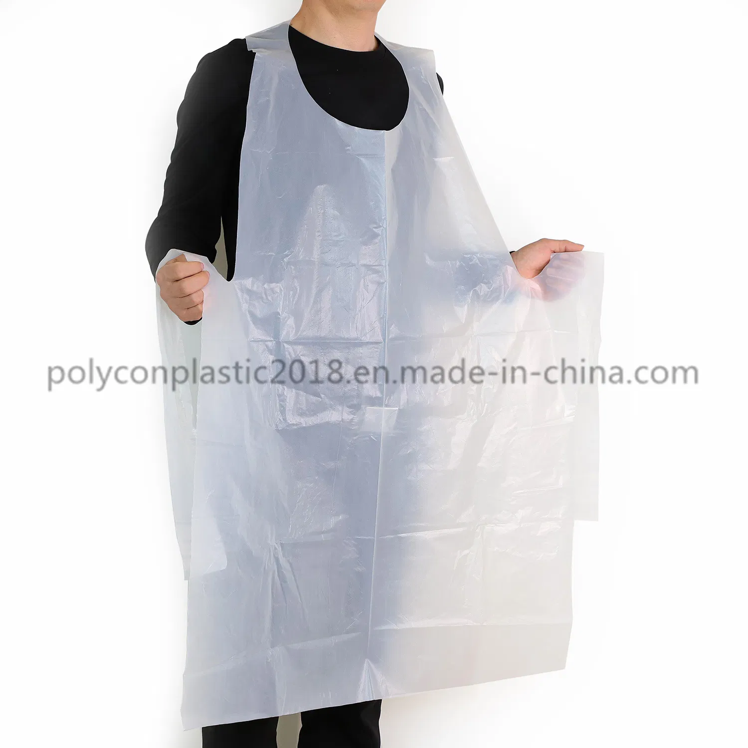 Sleeveless Adults Disposable Waterproof Oilproof Plastic Apron