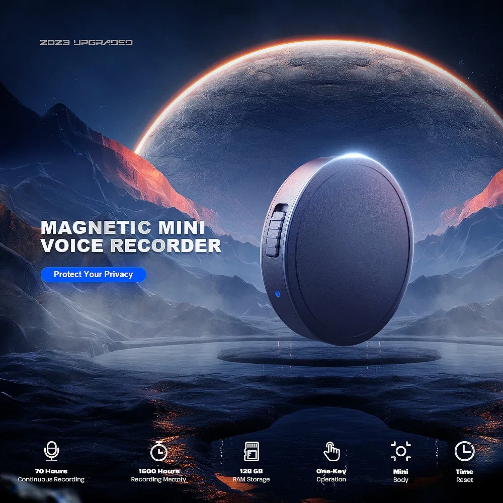 Directly Supply One Button Start Easy to Operate Flexible Circle Voice Recorder