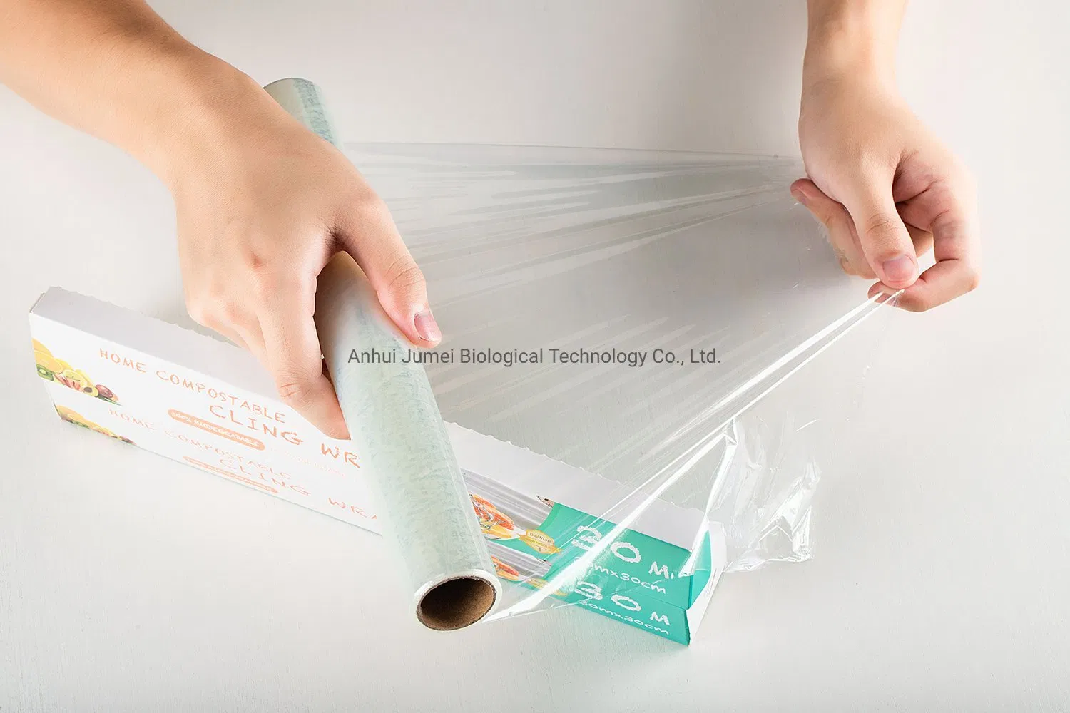 100% Compostable Biodegradable PLA Cling Wrap Film for Food