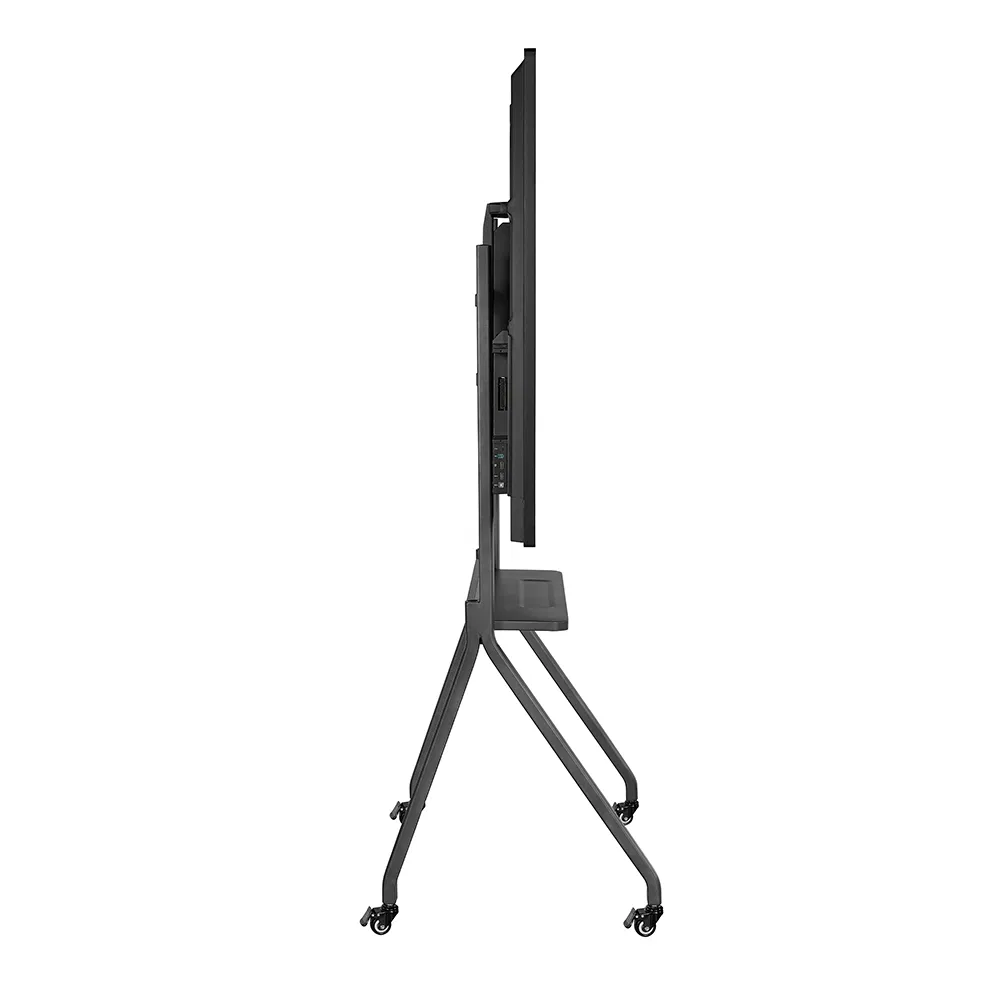 LED TV Mount 65 75 86 Inch Mobile TV Cart Trolley Stand Steel Heavy Bearing