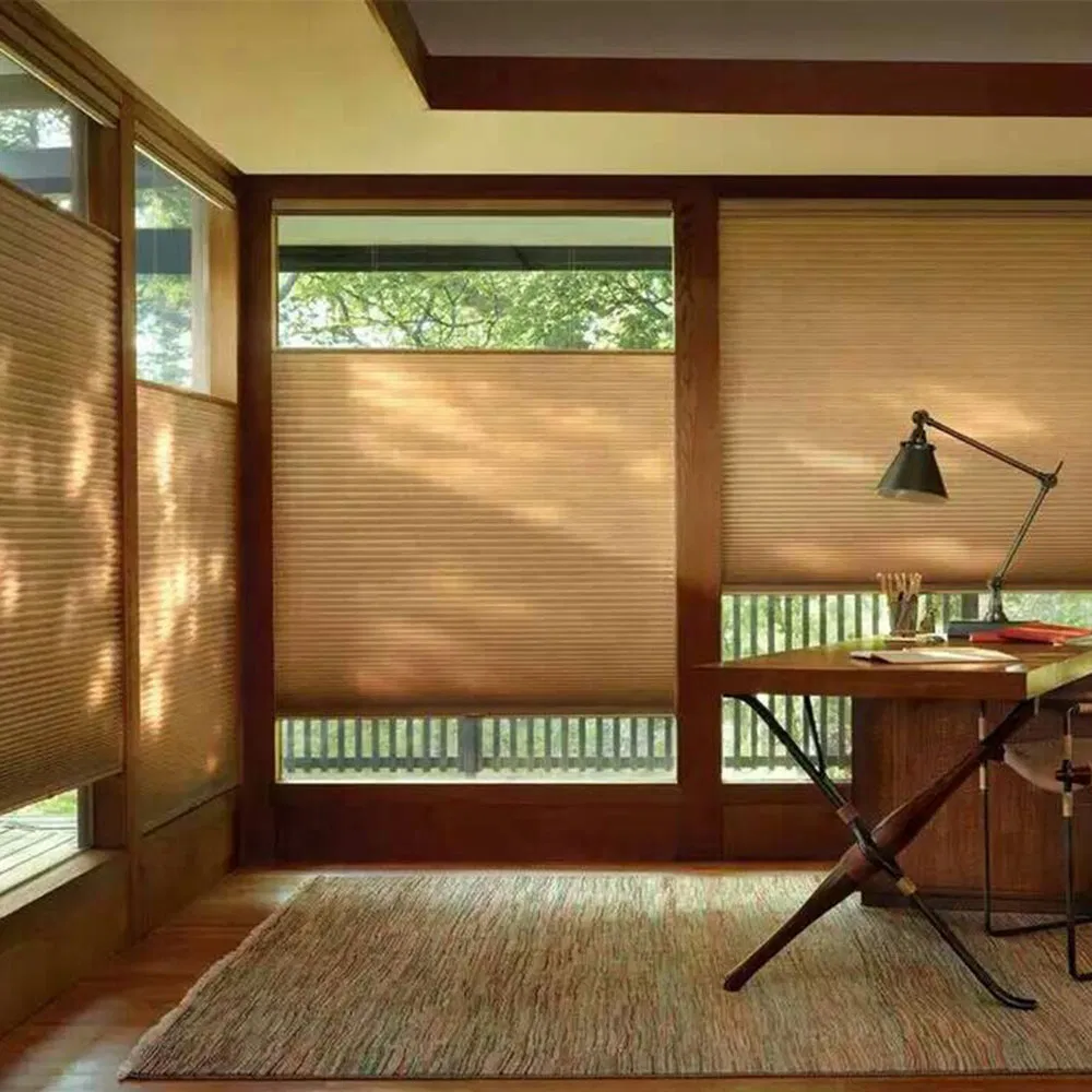 Spring System Control Honeycomb Blinds Cellular Shades Top Down Bottom up Sunrise