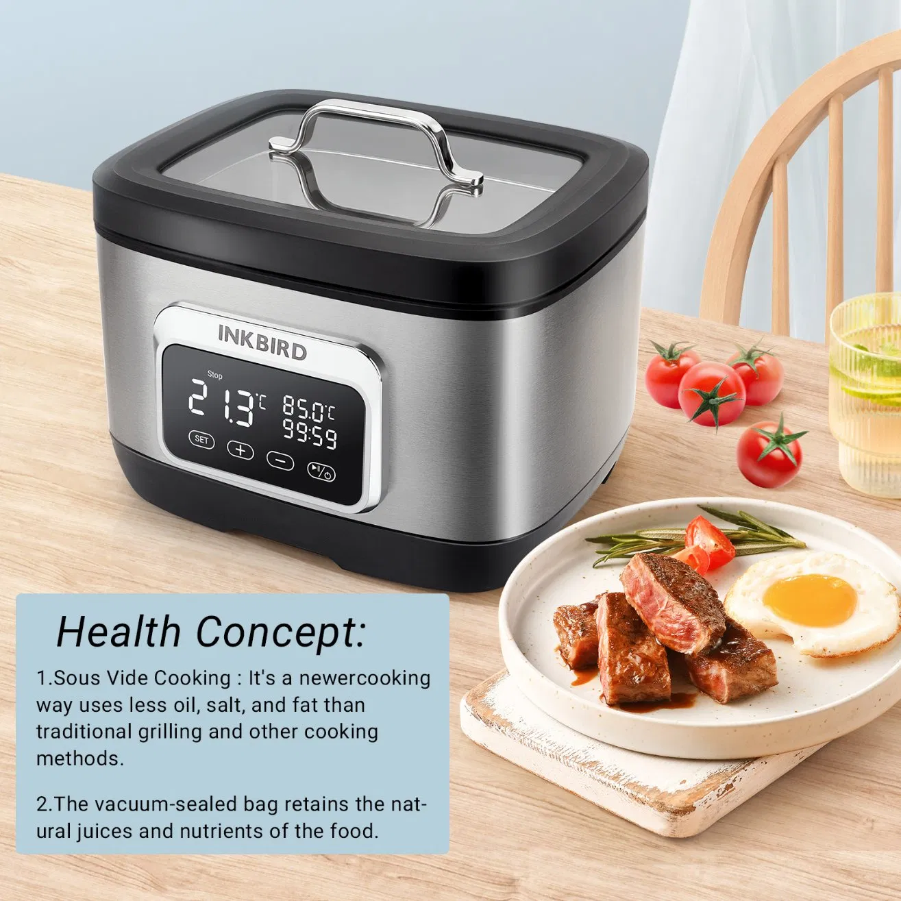 Inkbird Isv-500 All-in-One WiFi Sous Vide Water Oven Cooker