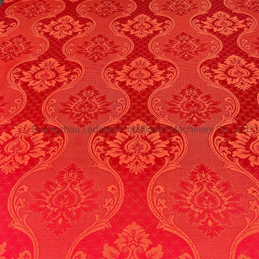 High Quality Red Color 50-80 Grams Polyester Knitted Tricot Fabric For Mattress Mattress Fabric Whole Sale
