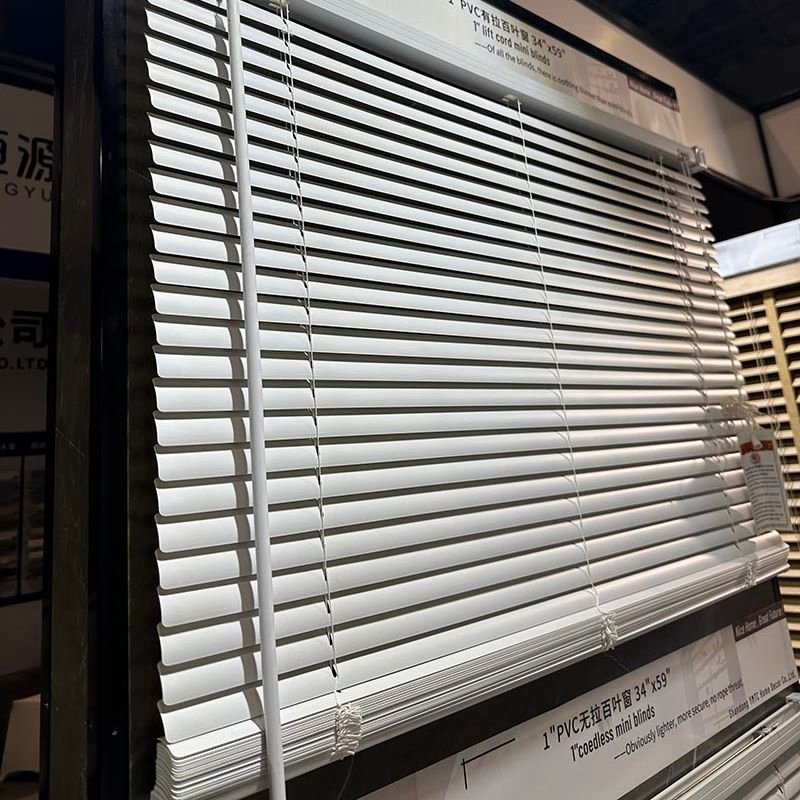 Cordless Light Filtering Mini Blind - 29 Inch Width, 48 Inch Length, 1" Slat Size - Pearl White - Cordless Gii Morningstar Horizontal Windows Blinds for Interio