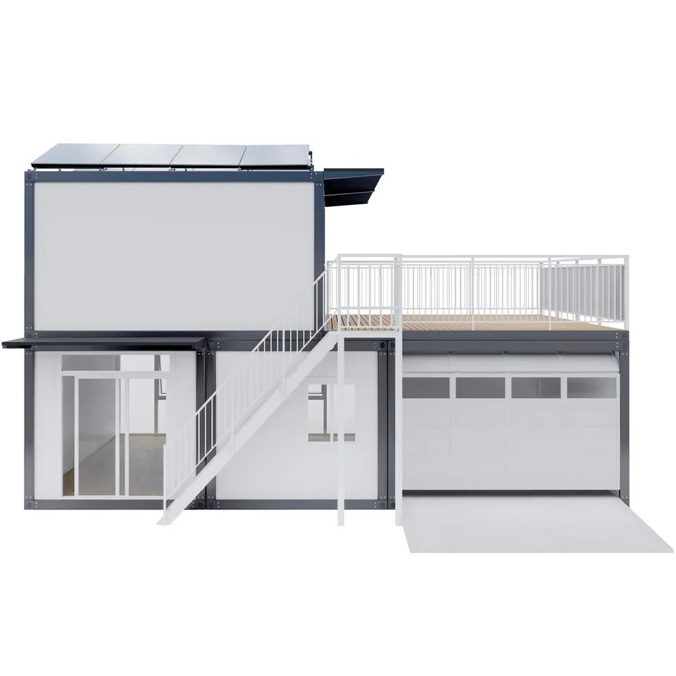 High Quality Quick Installation Detachable Container House Prefab Luxury portable Tiny Custominzed Container House with Garage for Sale