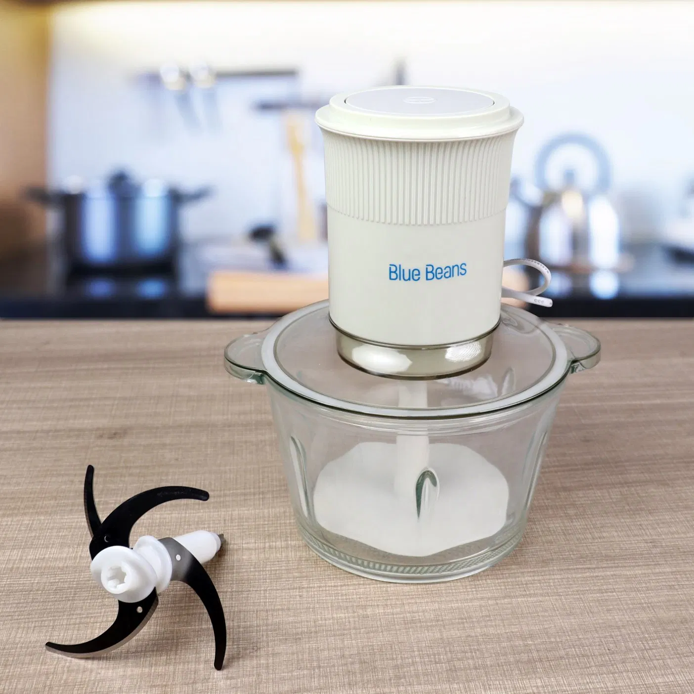 Meat Grinder, Household Automatic Multi-Function Food Processor, Small Electric Blender