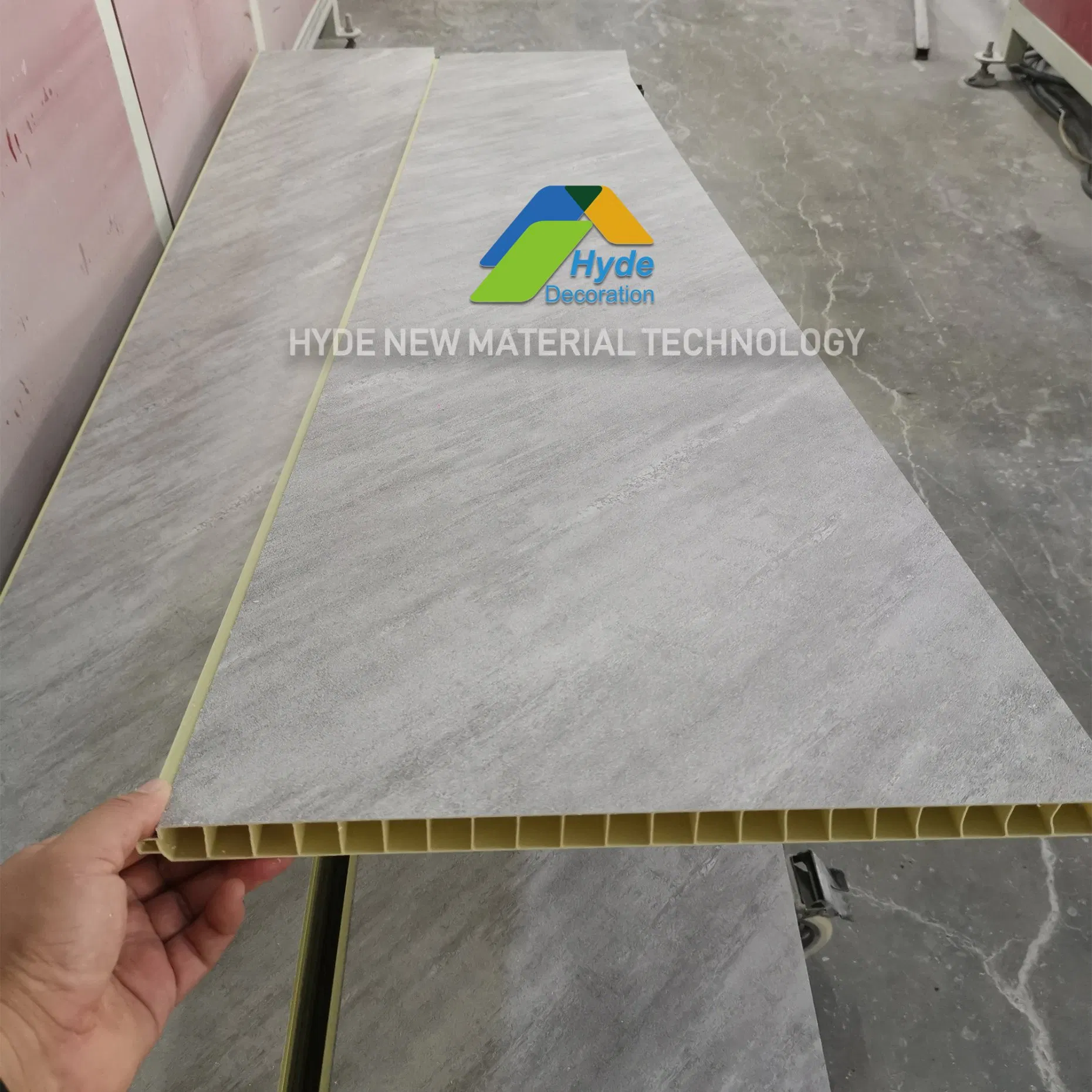 Quick Installation Fire Retardant High Rigidity Wooden PVC Partition Board Factory