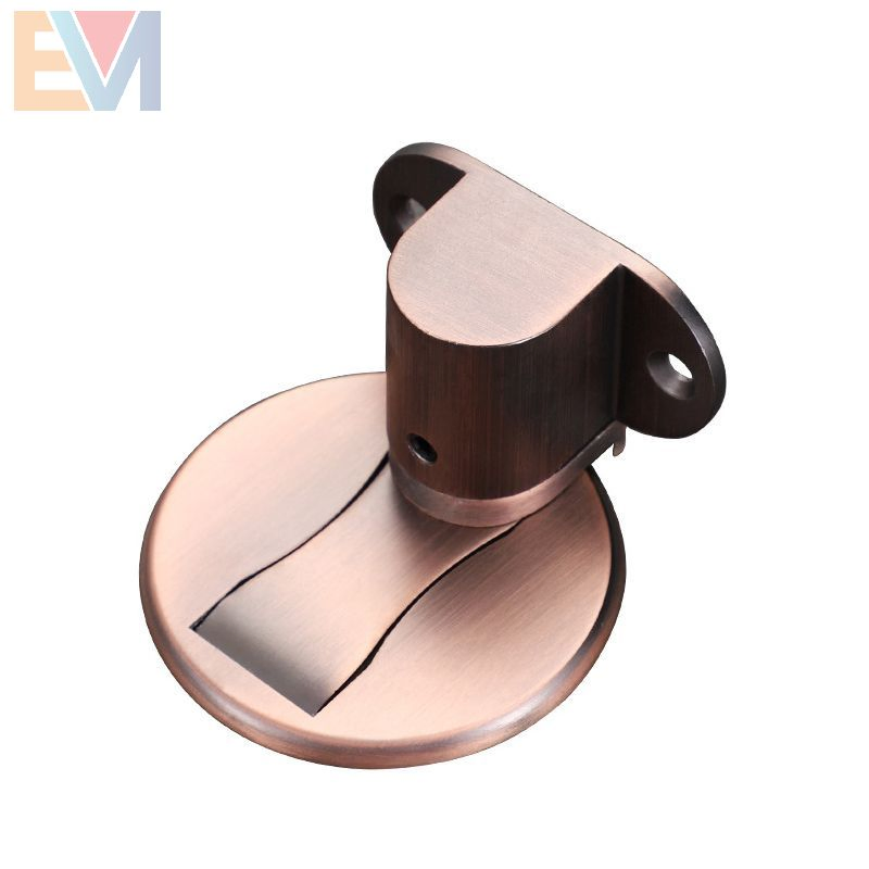 Stainless Steel Decorative Floor Mounted Adjustable Safety Wood Door Magnetic Door Stops