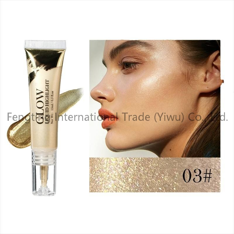 Wholesale Liquid Highlighter Metallic Shimmer Eyeshadow Face Body Bronzer Full-Bodied Multi-Functional Glow Highlighter