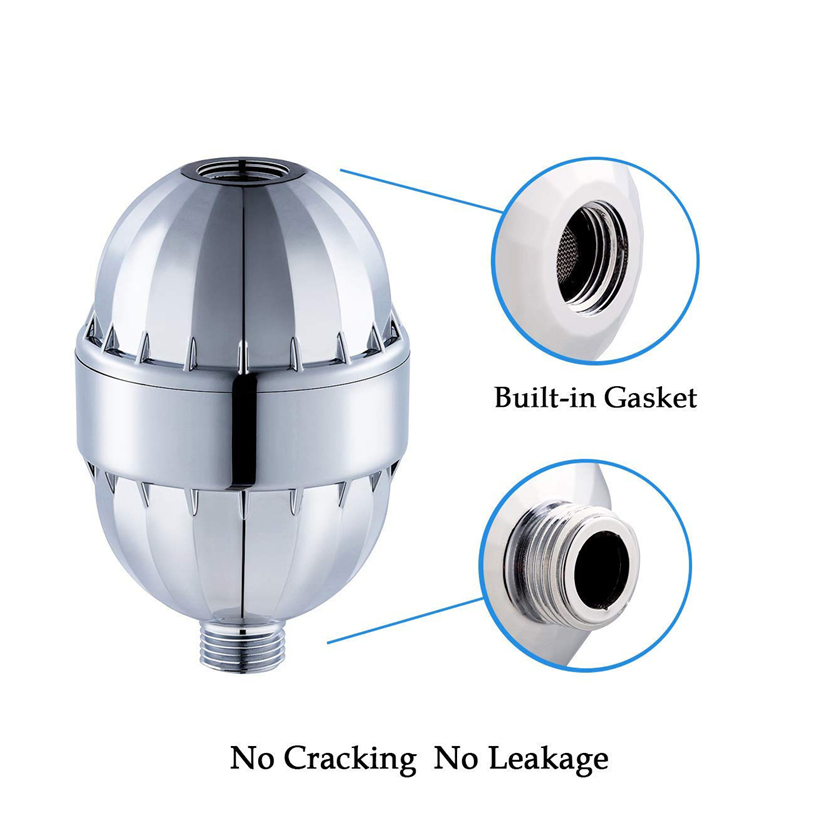 Душевая лейка высокого давления с фильтром, хром