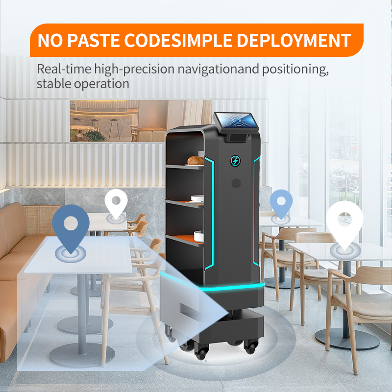 Waiter Robot Autonomous Robot Restaurant Delivery Robot Manufacturing Food Truck Mobile Food Trailer Serving Trolley