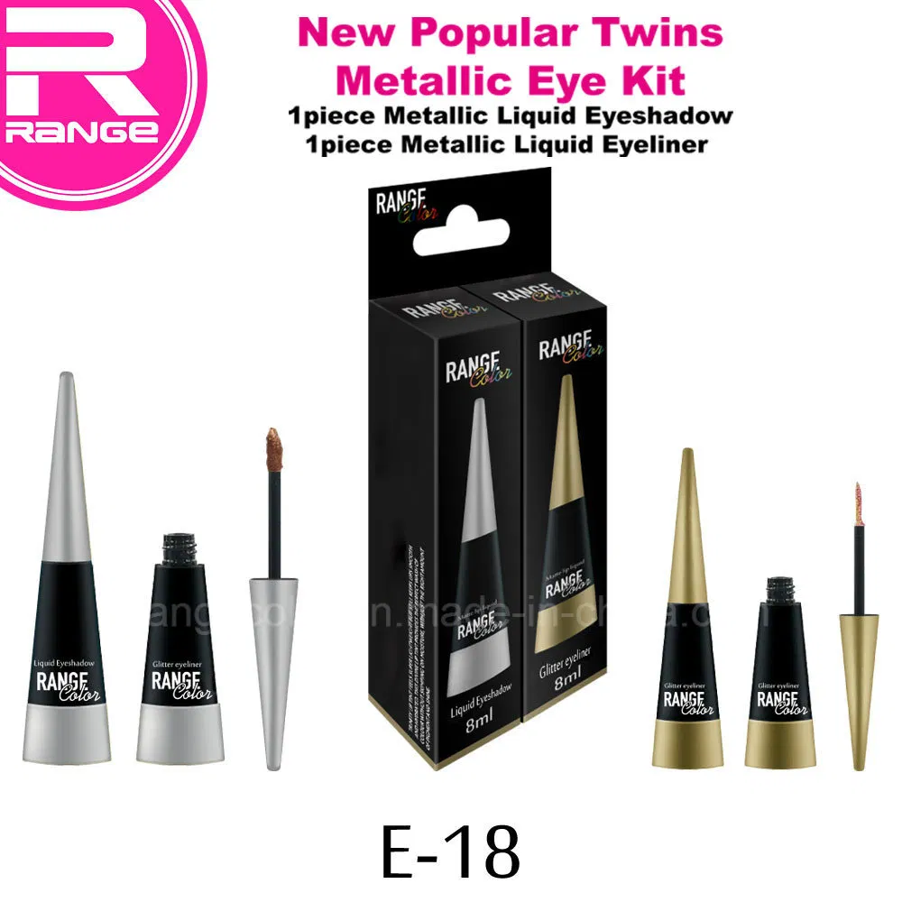 New Twins Poplular Water Based Liquid Eyeshadow and Glitter Eyeliner Kit