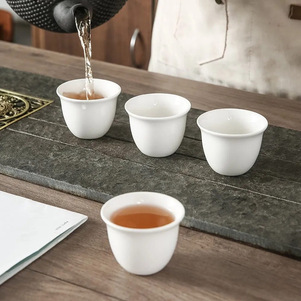 Firm Structure Lead-Free Ceramic Water Cup for Family Dinner