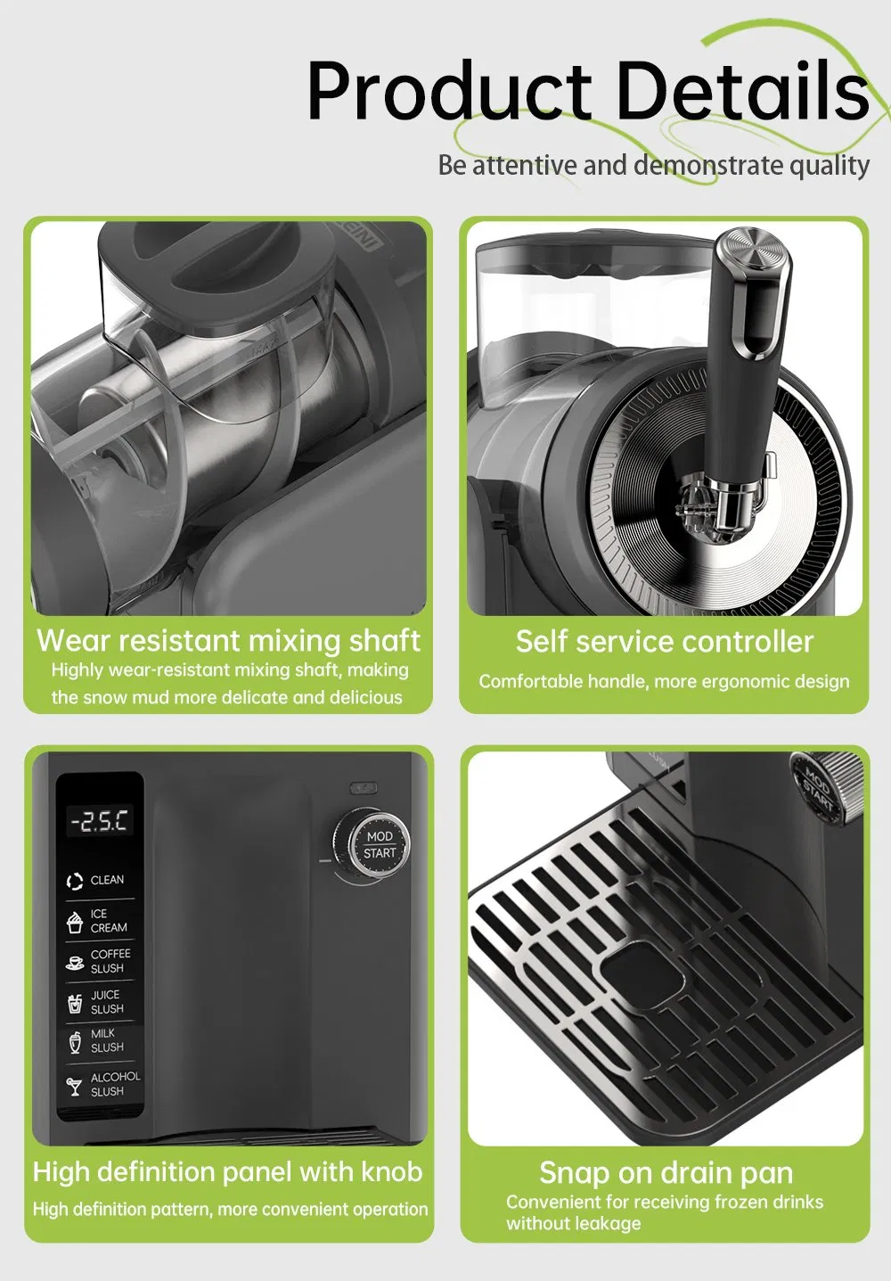 Electric Household Slushie Machine Automatic Frozen Drink & Milkshake Ice Maker